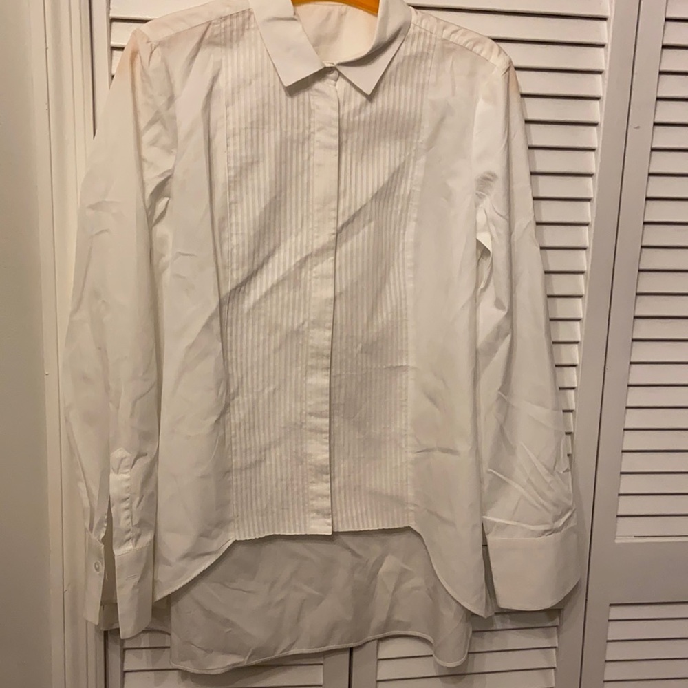 Size M Brunello Cucinelli long sleeve tuxedo shirt